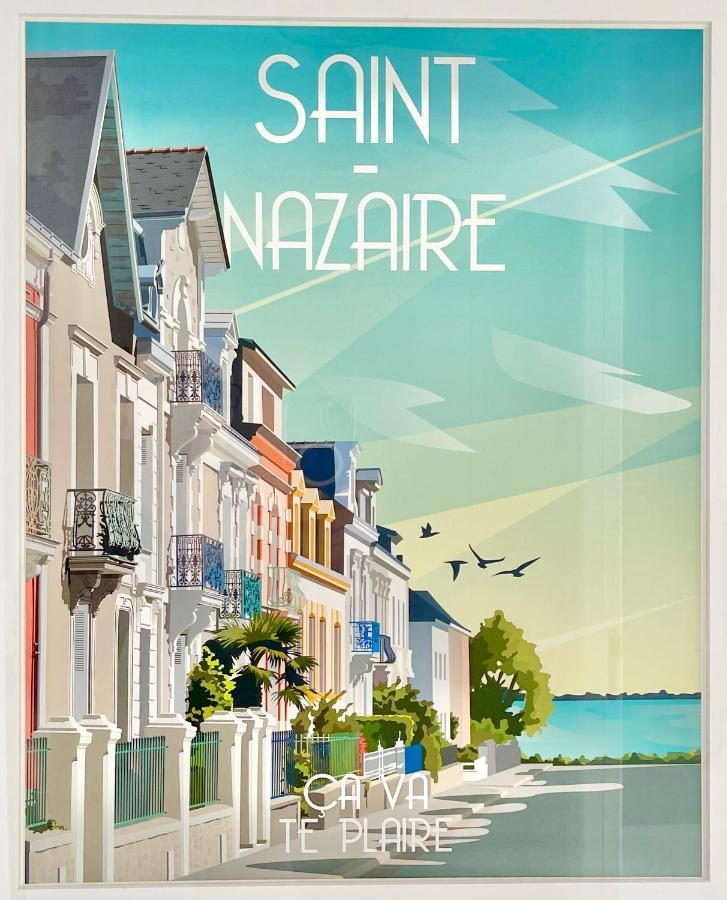 St Nazaire - L'Art Deco - Stationnement Gratuit - Centre Ville - Wifi Fibre Сен-Назар Екстериор снимка